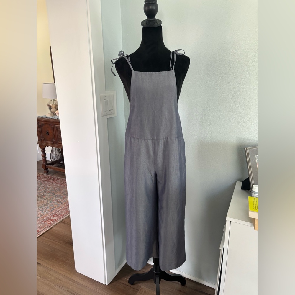 Express wide leg romper XXS gray